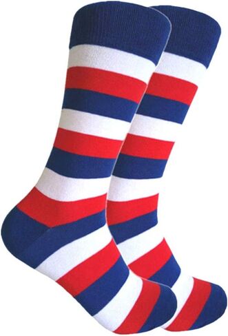 Men's Groomsmen Wedding|Party Events|Gala Collection Stripe Dress socks in Kuwait