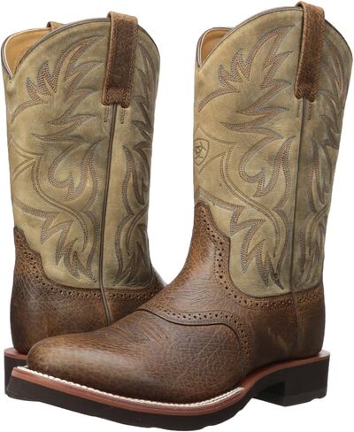 Ariat Men's Heritage Crepe Western Boot, Earth/Brown Bomber, 11 Narrow in Saudi Arabia