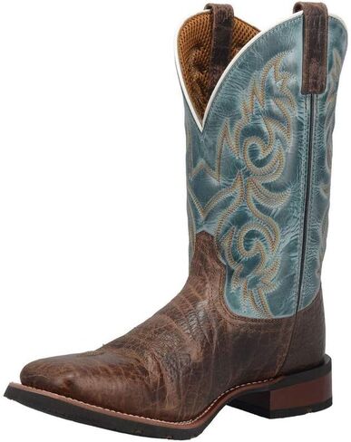 Laredo Mens Bisbee Square Toe Boots Mid Calf - Blue - Size 10.5 D in Kuwait