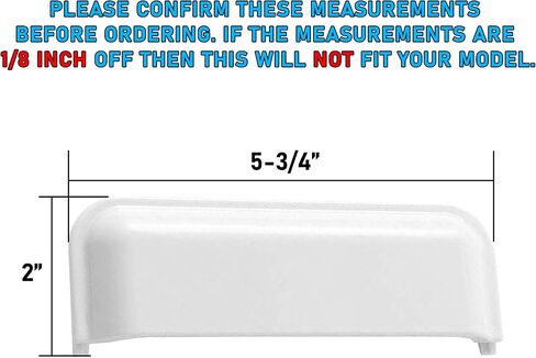 Lifetime Appliance W10861225 Door Handle Compatible with Whirlpool Dryer - 1 Year Warranty in Saudi Arabia