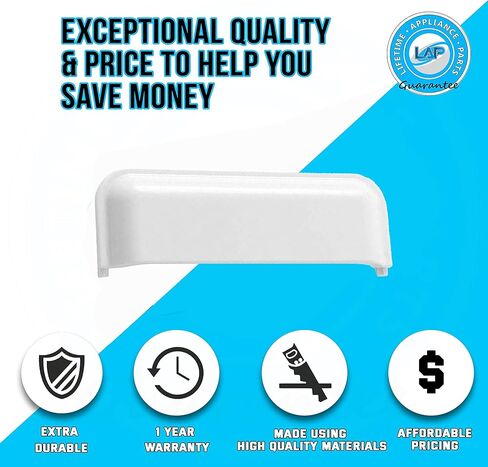 Lifetime Appliance W10861225 Door Handle Compatible with Whirlpool Dryer - 1 Year Warranty in Saudi Arabia