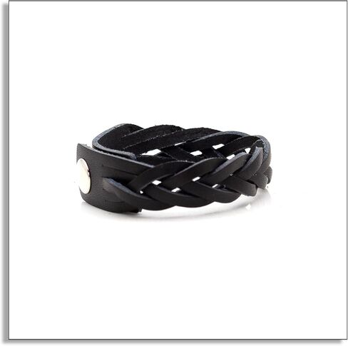 سوار معصم من الجلد المضفر متعدد الطبقات من Heavstjer Punk in Kuwait