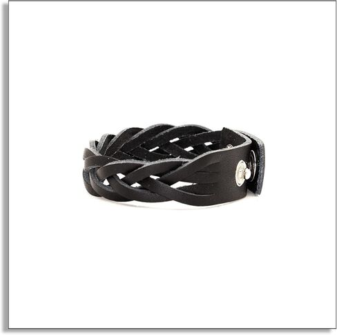 سوار معصم من الجلد المضفر متعدد الطبقات من Heavstjer Punk in Kuwait