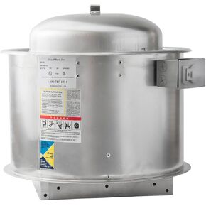 HOODMART 1000 CFM Exhaust Fan for Kitchen Hood | High Speed Direct Drive Fan for Restaurant and Food Truck | Single Phase Motor with Variable Speed Control | Made in USA in Saudi Arabia