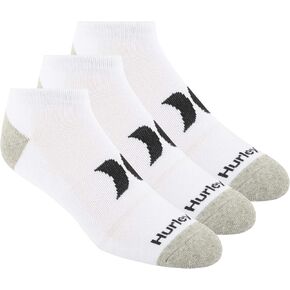 Hurley Men's 3 Pack Low Cut Socks