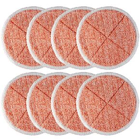 8 PACKS Deep Clean Spinwave Mop Pad for Bissell 2124 2039A Hard Floor Mop Cleaners by BlueStars - Heavy Scrub Pads in Saudi Arabia