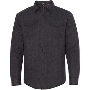 Burnside Men's 8610 Quilted Lined Button Up Flannel Jacket in Saudi Arabia
