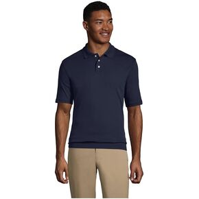 Lands' End School Uniform Men's Short Sleeve Banded Bottom Polo Shirt in Kuwait