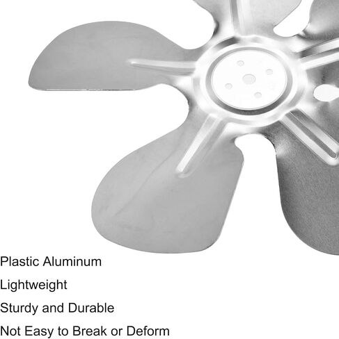 MECCANIXITY Aluminum Vent Fan Vane Replacement 240mm 5 Vanes for Refrigerator Freezer Condenser Exhaust Fan, Silver in Saudi Arabia