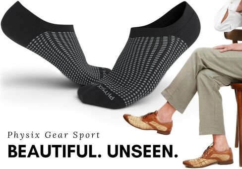 Women and Men No Show Socks - Non-Slip Invisible Low Cut Socks (3 Pairs BlkGrey) in Saudi Arabia