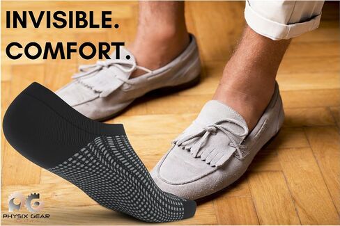 Women and Men No Show Socks - Non-Slip Invisible Low Cut Socks (3 Pairs BlkGrey) in Saudi Arabia