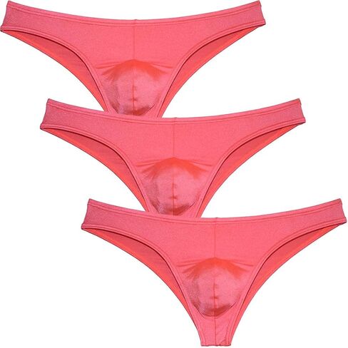 Sexy Men's Bikini Brief Elastic Ruched Back Underwear Cheeky Swim Briefs in Kuwait