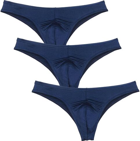 Sexy Men's Bikini Brief Elastic Ruched Back Underwear Cheeky Swim Briefs in Kuwait