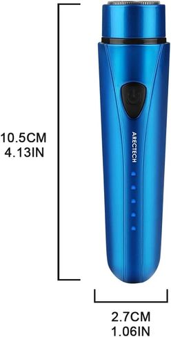 ARECTECH Mini Portable Shaver Pocket Razors Electric Razor for Men USB Rechargeable LED Battery Display Best for Travel Shaves Touch Up Shaves Cordless Black in Saudi Arabia