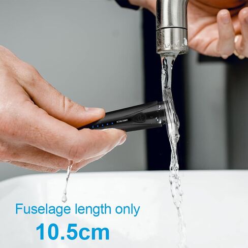 ARECTECH Mini Portable Shaver Pocket Razors Electric Razor for Men USB Rechargeable LED Battery Display Best for Travel Shaves Touch Up Shaves Cordless Black in Kuwait