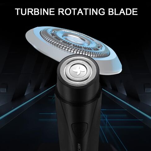 ARECTECH Mini Portable Shaver Pocket Razors Electric Razor for Men USB Rechargeable LED Battery Display Best for Travel Shaves Touch Up Shaves Cordless Black in Kuwait