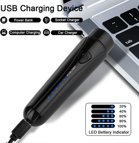 ARECTECH Mini Portable Shaver Pocket Razors Electric Razor for Men USB Rechargeable LED Battery Display Best for Travel Shaves Touch Up Shaves Cordless Black in Kuwait