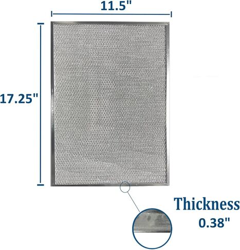 2 Pack Air Filter Factory Replacement For W10419114, W11177751 Whirlpool Aluminum Grease Range Hood Filters in Saudi Arabia