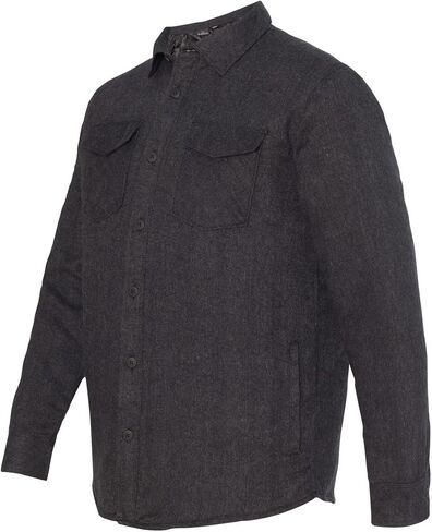 Burnside Men's 8610 Quilted Lined Button Up Flannel Jacket in Saudi Arabia