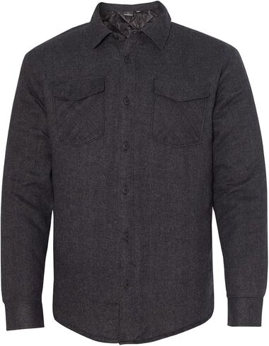 Burnside Men's 8610 Quilted Lined Button Up Flannel Jacket in Saudi Arabia