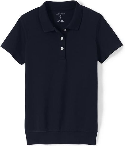 Lands' End School Uniform Men's Short Sleeve Banded Bottom Polo Shirt in Kuwait