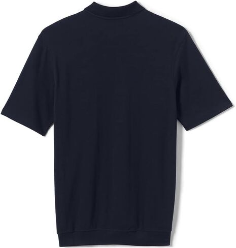 Lands' End School Uniform Men's Short Sleeve Banded Bottom Polo Shirt in Kuwait