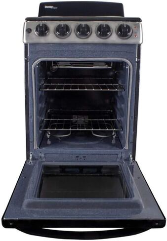 Danby Designer 20-in. Electric Range with Coil Elements and 2.3-Cu. Ft. Oven Capacity in Stainless Steel/Black in Kuwait