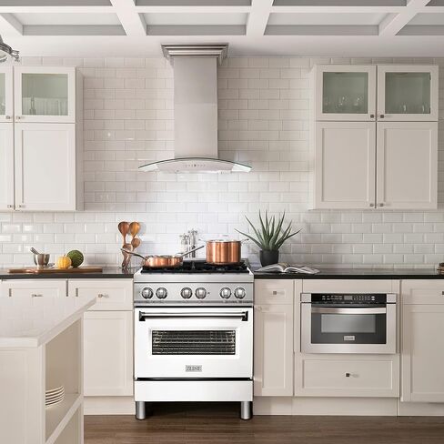 ZLINE 30" 4.0 cu. ft. Dual Fuel Range with Gas Stove and Electric Oven in Stainless Steel and White Matte Door (RA-WM-30) in Saudi Arabia
