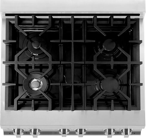 ZLINE 30" 4.0 cu. ft. Dual Fuel Range with Gas Stove and Electric Oven in Stainless Steel and White Matte Door (RA-WM-30) in Saudi Arabia