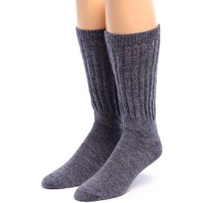 Warrior Alpaca Socks • Extra Wide • Loose Top Alpaca Socks • Unisex • Comfort Band • Crew in Saudi Arabia