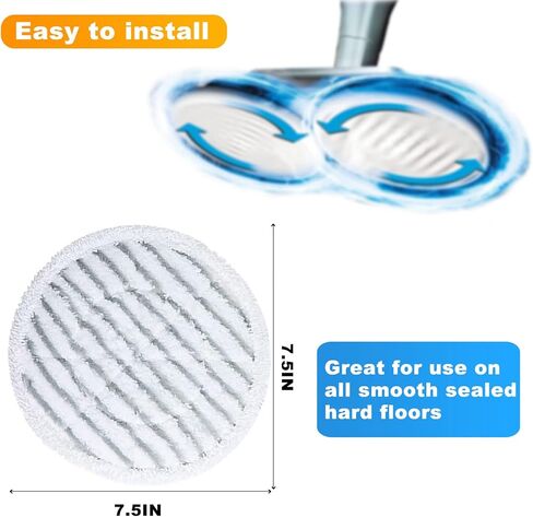 CAM-ULATA 10 قطع استبدال ممسحة ممسحة البخار لسمكة القرش S7000 S7000AMZ S7001 S7001TGT ممسحة الأرضيات الصلبة الكل في واحد لموديل XKITP7000 in Kuwait