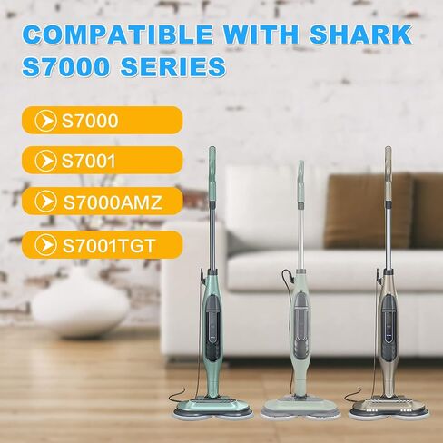 CAM-ULATA 10 قطع استبدال ممسحة ممسحة البخار لسمكة القرش S7000 S7000AMZ S7001 S7001TGT ممسحة الأرضيات الصلبة الكل في واحد لموديل XKITP7000 in Kuwait