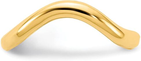 Lex & Lu 14k Gold Polished Adjustable Wave Toe Ring in Saudi Arabia