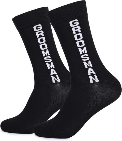 Groom Socks Groomsmen Dress Socks Best Man Cotton Socks Wedding Proposal Funny Socks Groom Groomsmen Gifts For Men Him in Kuwait