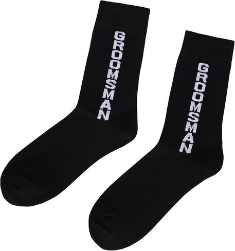 Groom Socks Groomsmen Dress Socks Best Man Cotton Socks Wedding Proposal Funny Socks Groom Groomsmen Gifts For Men Him in Kuwait