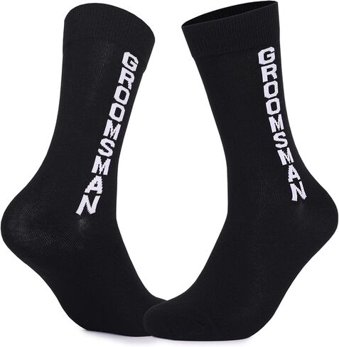 Groom Socks Groomsmen Dress Socks Best Man Cotton Socks Wedding Proposal Funny Socks Groom Groomsmen Gifts For Men Him in Kuwait