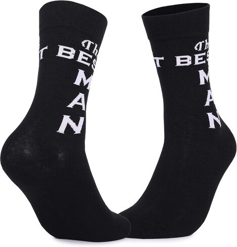 Groom Socks Groomsmen Dress Socks Best Man Cotton Socks Wedding Proposal Funny Socks Groom Groomsmen Gifts For Men Him in Saudi Arabia
