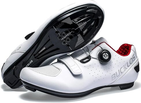 أحذية BUCKLOS Road Bike متوافقة مع Peloton - أحذية ركوب الدراجات في الأماكن المغلقة والخارجية للرجال والنساء بنعل خاص أحذية دوارة قابلة للتنفس مناسبة لمظهر Delta SPD/SPD SL in Kuwait
