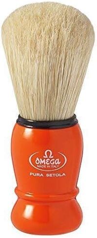 Omega Shaving Brush #10290 Pure Boar Bristles Orange in Saudi Arabia