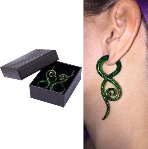 YOFANST Ear Stretching Glass Spiral Tapers Gauges 4g-9/16 inch Blue, Glow in The Dark, Purple, Green, Red in Saudi Arabia