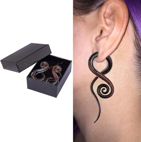 YOFANST Ear Stretching Glass Spiral Tapers Gauges 4g-9/16 inch Blue, Glow in The Dark, Purple, Green, Red in Saudi Arabia