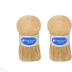 2 Pack Palm Furniture Wax Paint Brush Great Pouncer Stencil Brushes Ergonomic Design Easy on Arthritic Hands in Saudi Arabia