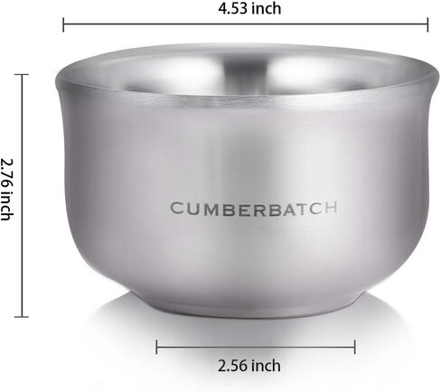 Cumberbatch Stainless Steel Shaving Bowl For Men, Men's Shaving Soap Bowl in Saudi Arabia