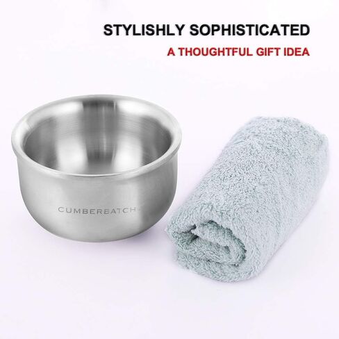 Cumberbatch Stainless Steel Shaving Bowl For Men, Men's Shaving Soap Bowl in Saudi Arabia