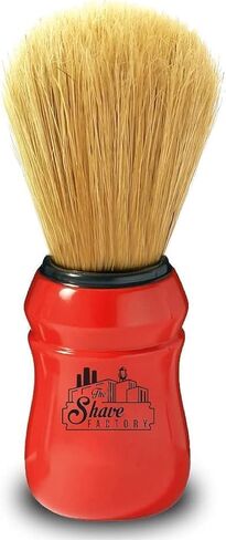 Arko/Omega Shaving Soap 90g in Traditional Bowl Case + TSF Shaving Brush Natural Boar Bristle, Red in Saudi Arabia