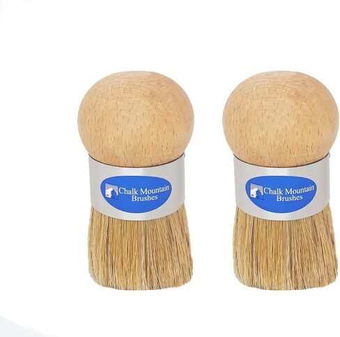 2 Pack Palm Furniture Wax Paint Brush Great Pouncer Stencil Brushes Ergonomic Design Easy on Arthritic Hands in Saudi Arabia