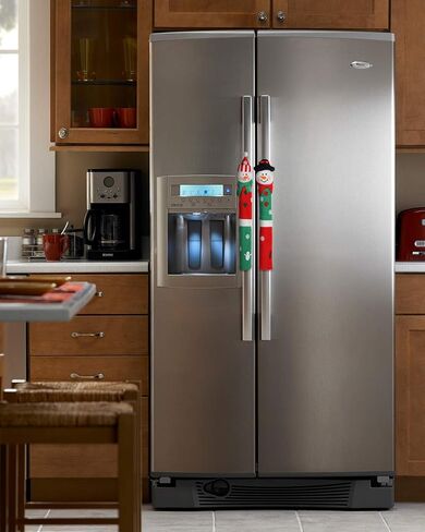 غطاء مقبض ثلاجة Tonak أغطية زينة الكريسماس لأجهزة المطبخ مقبض باب الفرن زينة زينة عيد الميلاد مجموعة من 4 قطع in Kuwait