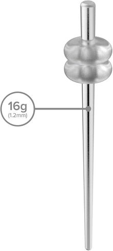 2pc 16 Guage 1.2mm Tapers 316L Surgical Steel Tapers 16g Plugs Earlets Double O-Rings in Saudi Arabia