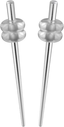 2pc 16 Guage 1.2mm Tapers 316L Surgical Steel Tapers 16g Plugs Earlets Double O-Rings in Saudi Arabia