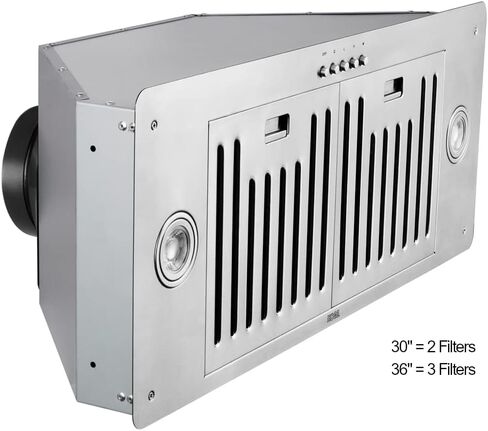 KOBE INX2736SQB-700-3 شفاط المطبخ، 36 بوصة، ستانلس ستيل in Kuwait